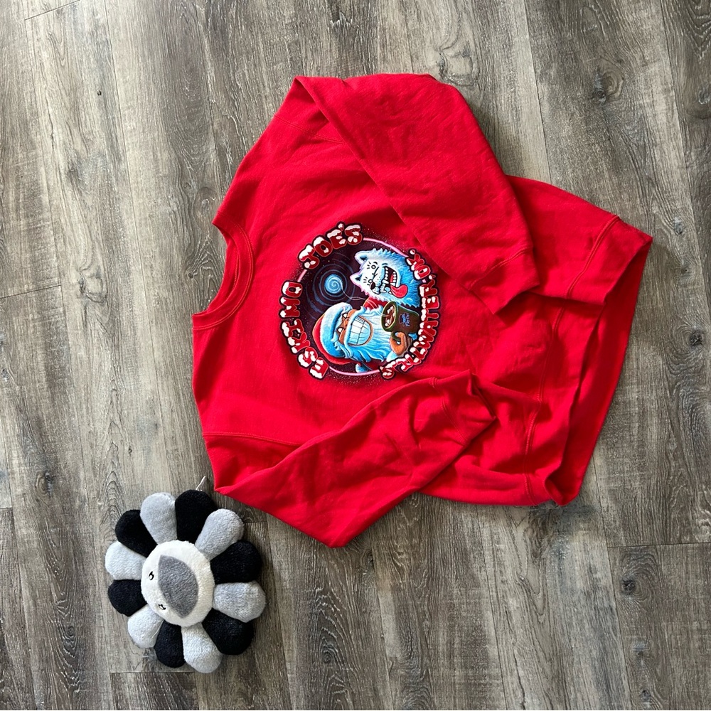 Kids Red Graphic Sweatshirt